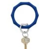 She She Boutique Big O Silicone Bamboo Key Ring - Navy