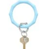 She She Boutique Big O Silicone Bamboo Key Ring - Sweet Carolina Blue