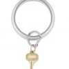 O Venture Big O Silicone Key Ring - Solid Silver