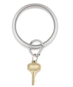 O Venture Big O Silicone Key Ring - Solid Silver