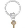 She She Boutique ACCESSORIES Leather Big O Key Ring - Quicksilver