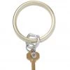 She She Boutique Leather Big O Key Ring - Solid Gold Rush
