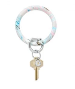 She She Boutique Big O Silicone Key Ring - Pastel Marble