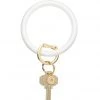 She She Boutique Pearlized Big O Key Ring - Marshmellow ACCESSORIES