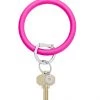She She Boutique Pearlized Big O Key Ring - I Scream Pink ACCESSORIES