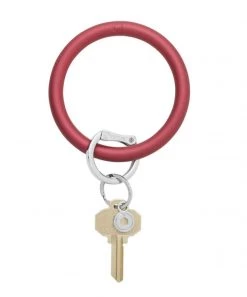 She She Boutique ACCESSORIES Pearlized Big O Key Ring - Wino