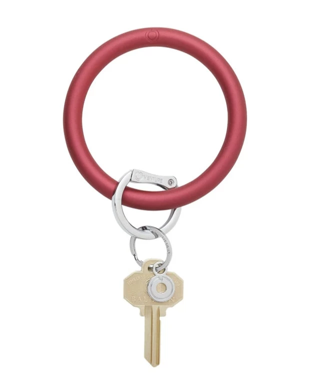 She She Boutique ACCESSORIES Pearlized Big O Key Ring - Wino 3 She She Boutique ACCESSORIES Pearlized Big O Key Ring - Wino