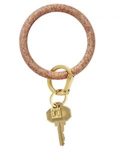 O Venture ACCESSORIES Big O Silicone Key Ring - Red Hot Confetti