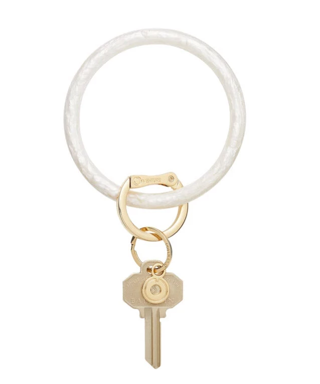 She She Boutique ACCESSORIES Resin Big O Key Ring - Marshmellow 3 She She Boutique ACCESSORIES Resin Big O Key Ring - Marshmellow