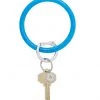 She She Boutique Resin Big O Key Ring - Peacock ACCESSORIES
