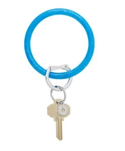 She She Boutique Resin Big O Key Ring - Peacock ACCESSORIES