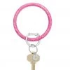 She She Boutique Resin Big O Key Ring - Pink Topaz 1 She She Boutique Resin Big O Key Ring - Pink Topaz