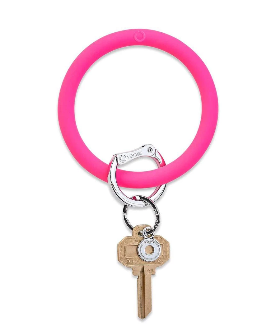 O Venture Big O Silicone Key Ring - Tickled Pink 3 O Venture Big O Silicone Key Ring - Tickled Pink