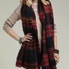 She She Boutique Oversized Plaid Scarf - Black - FINAL SALE ACCESSORIES