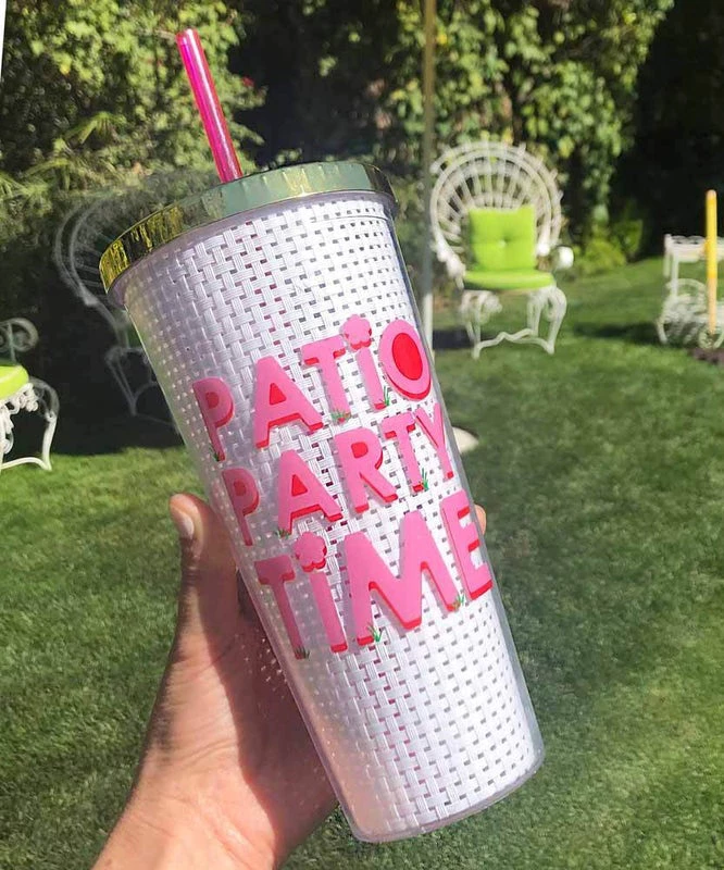She She Boutique 24oz Tumbler Cup - Patio Party 4 She She Boutique 24oz Tumbler Cup - Patio Party
