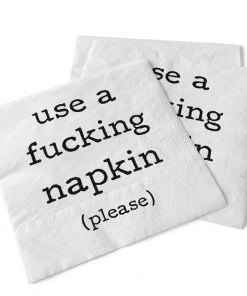 She She Boutique Beverage Napkins - Use A F'ing Napkin