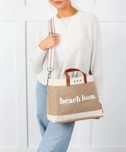 She She Boutique Jute Crossbody Tote - Beach Bum HANDBAGS