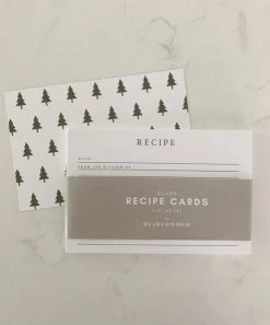 She She Boutique Holiday Recipe Cards - Christmas Tree OR Red Stripe