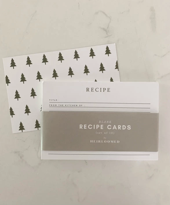 She She Boutique Holiday Recipe Cards - Christmas Tree OR Red Stripe 3 She She Boutique Holiday Recipe Cards - Christmas Tree OR Red Stripe