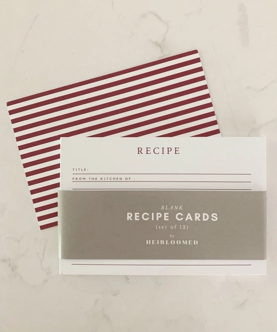 She She Boutique Holiday Recipe Cards - Christmas Tree OR Red Stripe 4 She She Boutique Holiday Recipe Cards - Christmas Tree OR Red Stripe