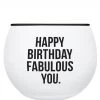 She She Boutique Roly Poly Glass - Happy Birthday Fabulous You GIFTS