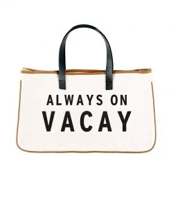 She She Boutique HANDBAGS Canvas Tote - Always On Vacay