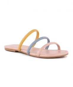 She She Boutique BC Footwear Side Hustle Sandal - Metallic OR Pastel Multi SHOES