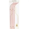 She She Boutique GIFTS Wine Bottle Straws, Set Of 4 - Pink Glitter