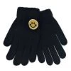 She She Boutique Smile Patch Gloves - Black