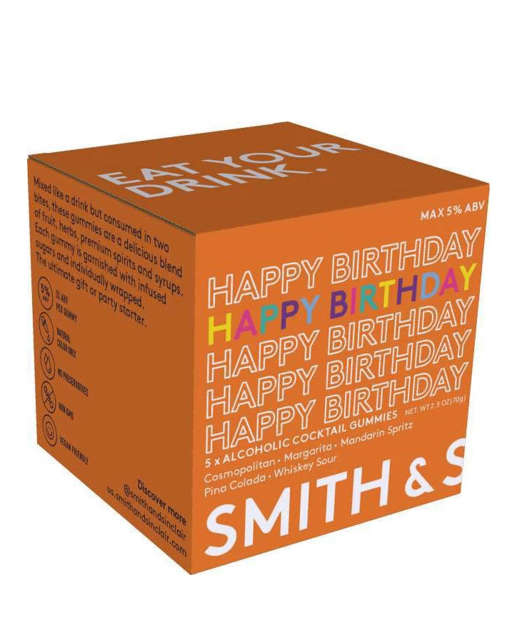 She She Boutique GIFTS Mini Alcohol Gummies Box - Happy Birthday 3 She She Boutique GIFTS Mini Alcohol Gummies Box - Happy Birthday