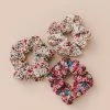 She She Boutique ACCESSORIES Floral Scrunchie - Burgundy OR Prairie