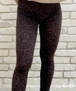 Spanx Look At Me Now Seamless Leggings - Olive Leopard