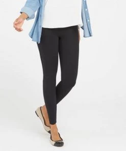 Spanx Ponte Ankle Leggings - Black CLOTHING