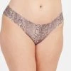 She She Boutique Spanx Under Statement Thong - Natural Snake OR Star Print