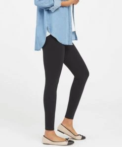Spanx Ponte Ankle Leggings - Black CLOTHING