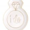 She She Boutique I Do Jewelry Dish - Cream/Gold 1 She She Boutique I Do Jewelry Dish - Cream/Gold