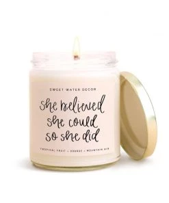 She She Boutique Soy Candle - She Believed She Could So She Did