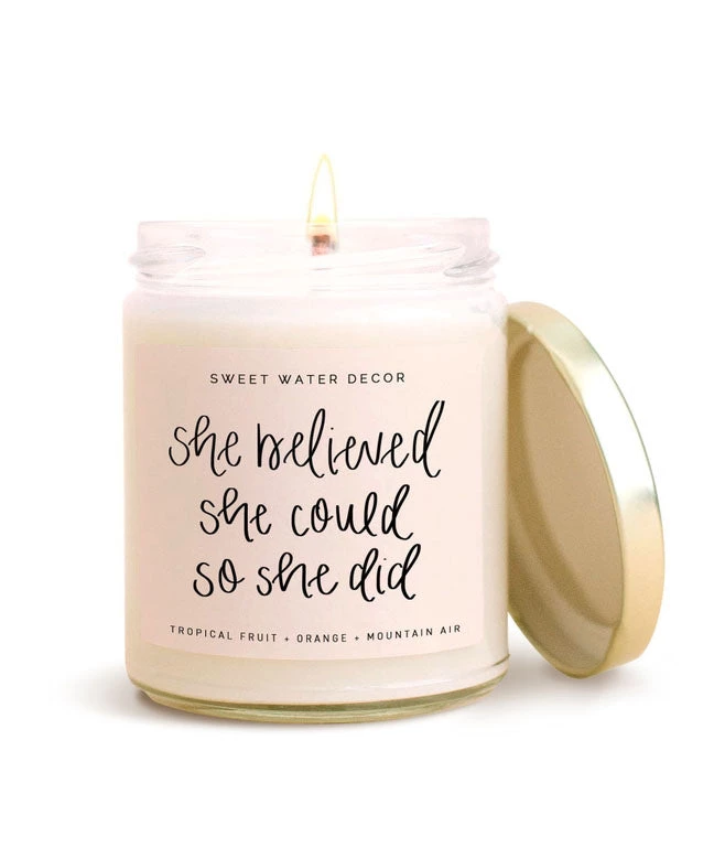 She She Boutique Soy Candle - She Believed She Could So She Did 3 She She Boutique Soy Candle - She Believed She Could So She Did