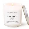 She She Boutique White Jar Candle With Silver Lid - Spa Day GIFTS
