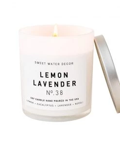 She She Boutique White Jar Candle - Lemon Lavender GIFTS