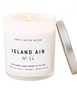 She She Boutique White Jar Candle - Island Air GIFTS