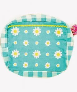 She She Boutique Daisy Large Pouch - Blue/Yellow