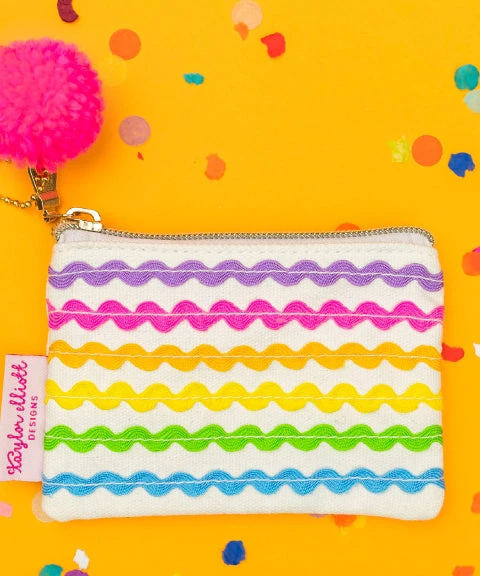 She She Boutique Ric Rac Card Holder Pouch - Multi GIFTS 3 She She Boutique Ric Rac Card Holder Pouch - Multi GIFTS