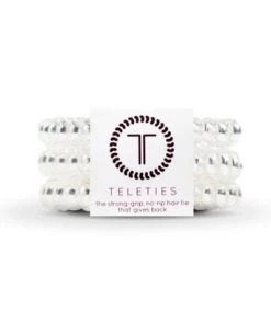 Teleties Small Coil Hair Tie Set - Crystal Clear ACCESSORIES
