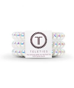 Teleties ACCESSORIES Small Coil Hair Tie Set - Peppermint