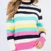 She She Boutique CLOTHING Stripe Top - Cream Multi