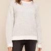 She She Boutique CLOTHING Eminence Sweater - Grey/Ivory