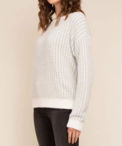 She She Boutique CLOTHING Eminence Sweater - Grey/Ivory
