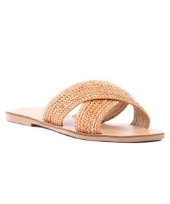 She She Boutique Total Relaxation Raffia Sandal - Natural