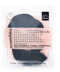 She She Boutique Microfiber Towel Scrunchie - Black